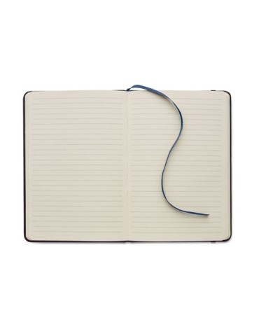 TINT Carnet A5 en PU effet patine Matières : papier recyclé Couleurs : bleu goodies entreprise design