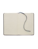 TINT Carnet A5 en PU effet patine Matières : papier recyclé Couleurs : bleu goodies entreprise design