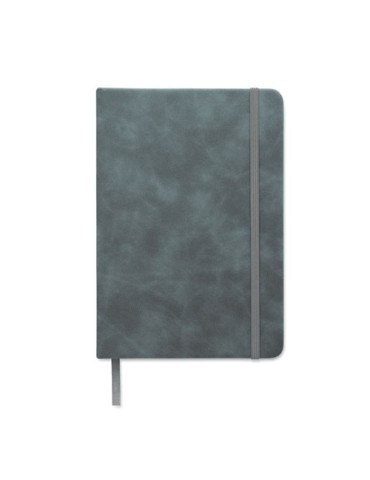 TINT Carnet A5 en PU effet patine Matières : papier recyclé Couleurs : bleu pétrole impression logo haute qualité