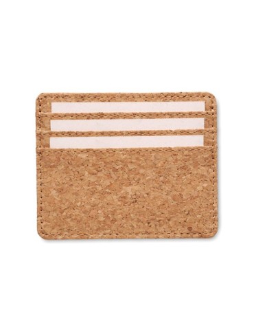WALLK Porte-cartes en liège et RFID Couleurs : beige cadeau entreprise pas cher