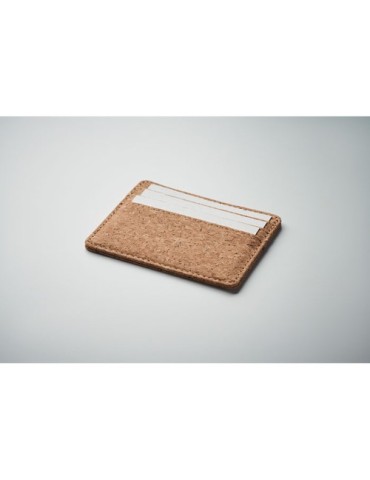 WALLK Porte-cartes en liège et RFID Couleurs : beige impression haute définition