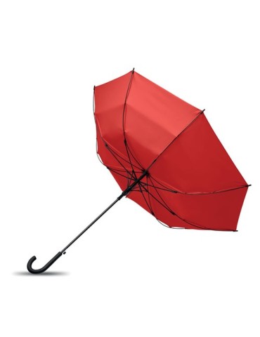 BRELA Parapluie 23 pouces tempête Matières : PET Couleurs : rouge impression logo haute qualité