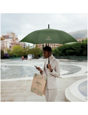 BRELA Parapluie 23 pouces tempête Matières : PET Couleurs : vert accessoire événementiel unique