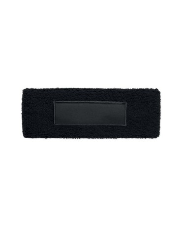 ATAMA Bandeau en polycoton Couleurs : noir objet promotionnel éco-responsable