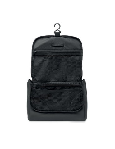 AWAY Pochette à suspendre en PU Couleurs : noir objet promotionnel éco-responsable