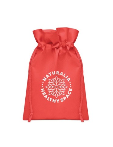 OKURIMONO Petite pochette cadeau en RPET Couleurs : rouge personnalisation rapide en France