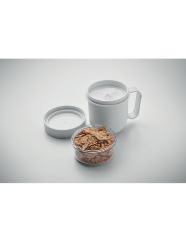 CUP ON GO Gobelet en PP 450 ml Couleurs : blanc cadeau collaborateur premium