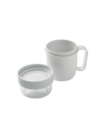 CUP ON GO Gobelet en PP 450 ml Couleurs : blanc cadeau entreprise pas cher