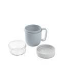 CUP ON GO Gobelet en PP 450 ml Couleurs : bleu bébé impression haute définition