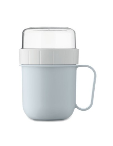 CUP ON GO Gobelet en PP 450 ml Couleurs : bleu bébé impression haute définition
