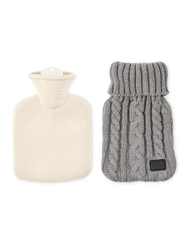 TOASTY Bouillotte 400ml Couleurs : gris impression logo haute qualité