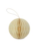 HARMOBAUBLE Porte-boules de Noël pliable Matières : papier recyclé Couleurs : beige cadeau collaborateur premium