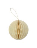 HARMOBAUBLE Porte-boules de Noël pliable Matières : papier recyclé Couleurs : beige marquage couleur éclatante
