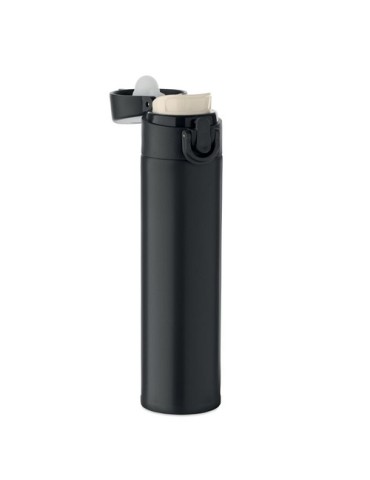 BOTS Bouteille double paroi 300 ml Couleurs : noir goodies personnalisé en stock