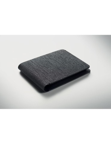 WALL Portefeuille PU localisateur Couleurs : noir objet promotionnel éco-responsable