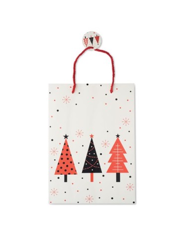 BOSSA LARGE Sac cadeau grand format Matières : papier Couleurs : blanc cadeau entreprise pas cher