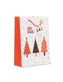 BOSSA LARGE Sac cadeau grand format Matières : papier Couleurs : blanc goodies publicitaire événementiel