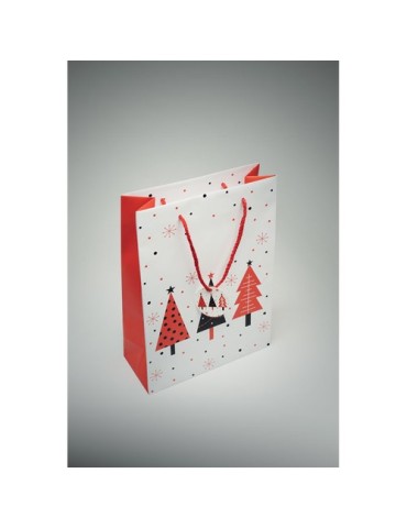 BOSSA LARGE Sac cadeau grand format Matières : papier Couleurs : blanc impression haute définition