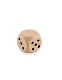 DADIN Dés en bois Schima 3cm dia Couleurs : bois