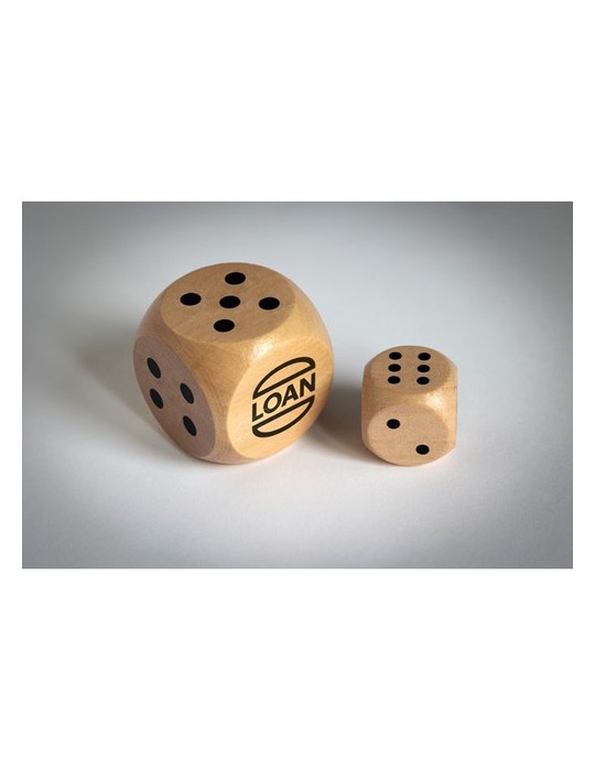 DADIN Dés en bois Schima 3cm dia