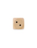DADIN Dés en bois Schima 3cm dia Couleurs : bois objet promotionnel éco-responsable