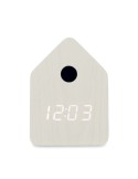 CUCKOO Réveil coucou en MDF Couleurs : blanc marquage laser ultra précis