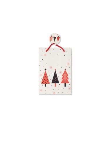 BOSSA SMALL Sac cadeau petit format Matières : papier Couleurs : blanc cadeau entreprise pas cher