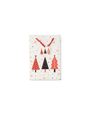 BOSSA SMALL Sac cadeau petit format Matières : papier Couleurs : blanc impression haute définition