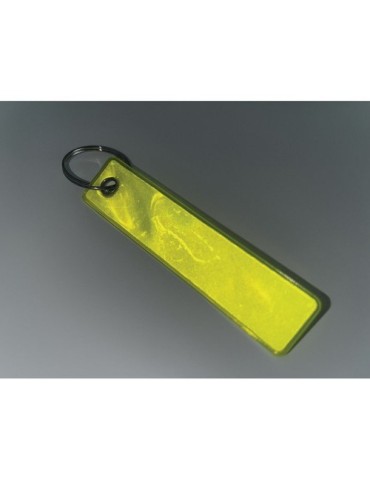 KEYFLECT Porte-clés réfléchissant PVC Couleurs : jaune fluo impression haute définition