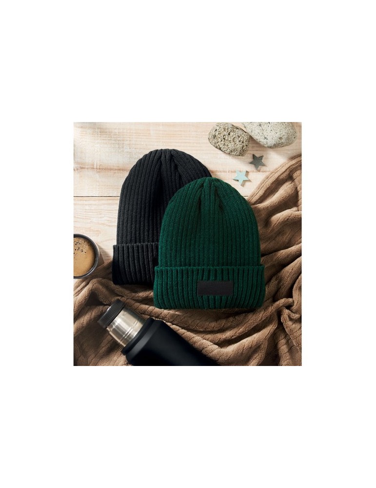 ANVIK Bonnet tricoté avec revers personnalisation rapide en France