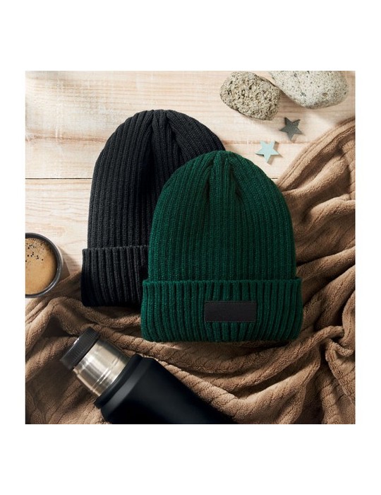 ANVIK Bonnet tricoté avec revers personnalisation rapide en France