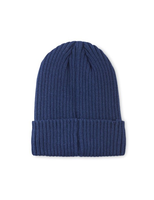 ANVIK Bonnet tricoté avec revers accessoire événementiel unique