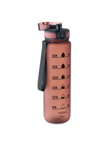 ISFORDEN MARK Bouteille de sport RPET 1L Couleurs : bordeaux personnalisation rapide en France