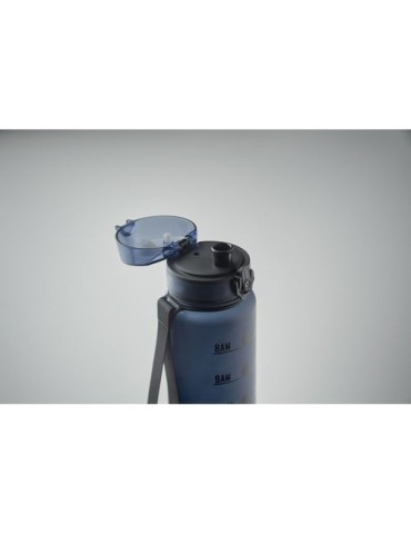 ISFORDEN MARK Bouteille de sport RPET 1L Couleurs : bleu marine cadeau collaborateur premium