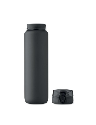 ISFORDEN MARK Bouteille de sport RPET 1L Couleurs : noir objet promotionnel éco-responsable