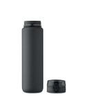 ISFORDEN MARK Bouteille de sport RPET 1L Couleurs : noir objet promotionnel éco-responsable
