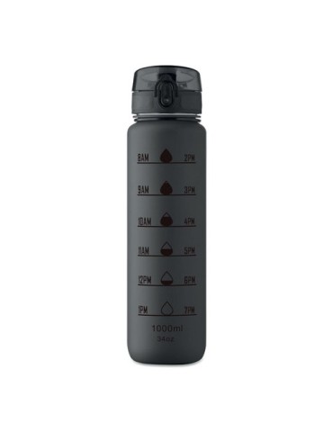ISFORDEN MARK Bouteille de sport RPET 1L Couleurs : noir objet promo petit budget