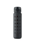 ISFORDEN MARK Bouteille de sport RPET 1L Couleurs : noir objet promo petit budget