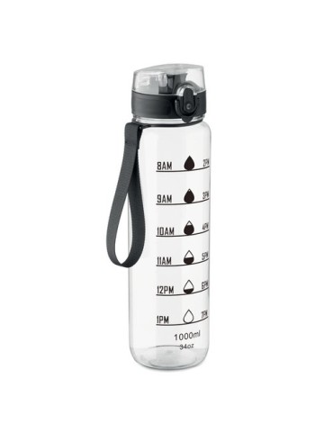 ISFORDEN MARK Bouteille de sport RPET 1L Couleurs : transparent goodies publicitaire événementiel