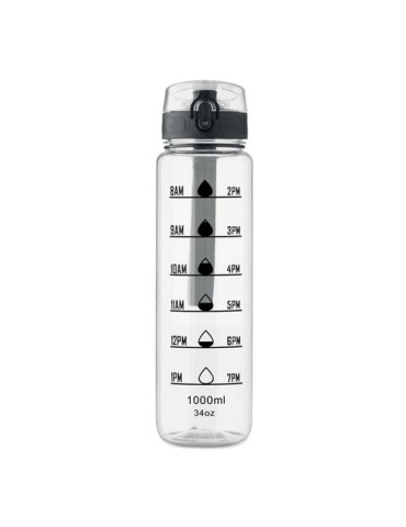 ISFORDEN MARK Bouteille de sport RPET 1L Couleurs : transparent personnalisable avec votre logo
