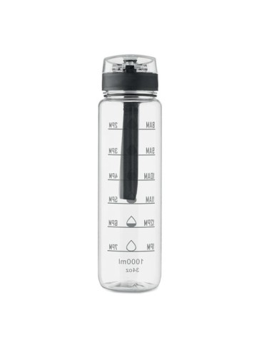 ISFORDEN MARK Bouteille de sport RPET 1L Couleurs : transparent objet publicitaire robuste