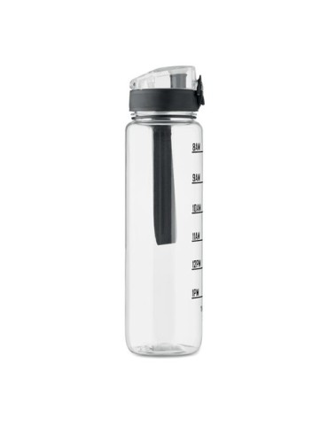 ISFORDEN MARK Bouteille de sport RPET 1L Couleurs : transparent marquage laser ultra précis