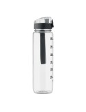 ISFORDEN MARK Bouteille de sport RPET 1L Couleurs : transparent marquage laser ultra précis