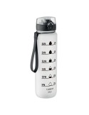 ISFORDEN MARK Bouteille de sport RPET 1L Couleurs : blanc transparent cadeau entreprise pas cher
