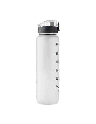 ISFORDEN MARK Bouteille de sport RPET 1L Couleurs : blanc transparent cadeau affaires élégant