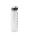 ISFORDEN MARK Bouteille de sport RPET 1L Couleurs : blanc transparent cadeau affaires élégant