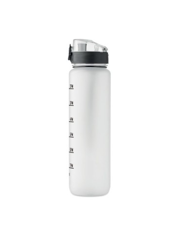 ISFORDEN MARK Bouteille de sport RPET 1L Couleurs : blanc transparent cadeau collaborateur premium