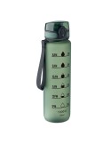 ISFORDEN MARK Bouteille de sport RPET 1L Couleurs : vert foncé marquage laser ultra précis
