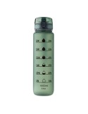 ISFORDEN MARK Bouteille de sport RPET 1L Couleurs : vert foncé personnalisation sur mesure