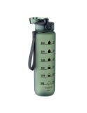 ISFORDEN MARK Bouteille de sport RPET 1L Couleurs : vert foncé objet promotionnel éco-responsable